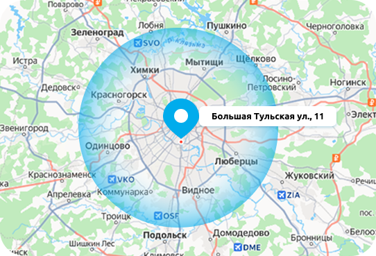 География обслуживания сервисного центра Candy-Rem